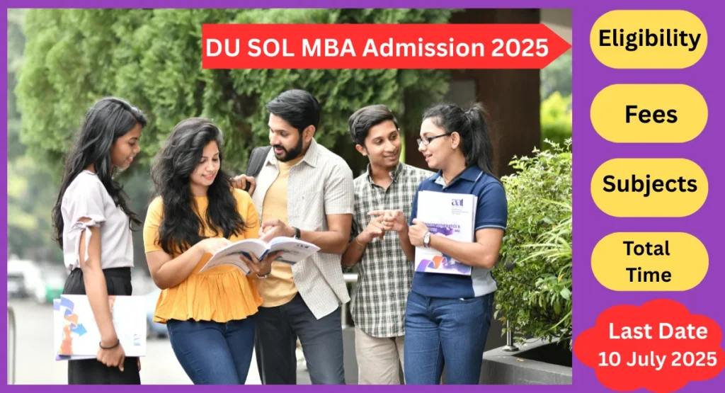 DU SOL MBA Admission 2025