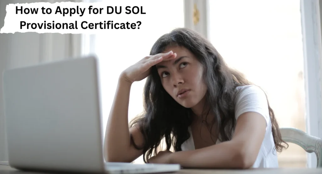 DU SOL Provisional Certificate