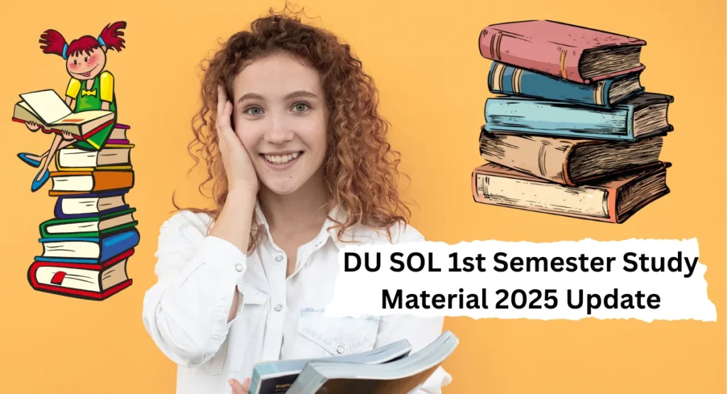 DU SOL 1st Semester Study Material 2025